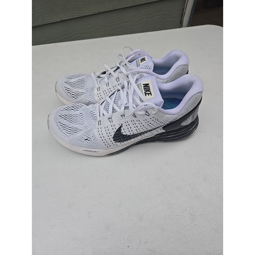 Nike Lunarglide 7 Athletic Shoe Gray White Black Size US 13